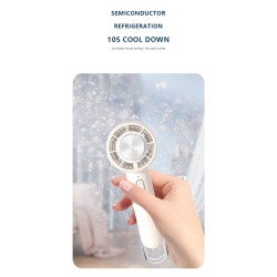 FredTech Hot selling! Handheld Semiconductor Refrigeration Outdoor Handheld Fan